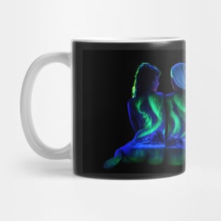 Northern Lights on Mother and Daughter Mug